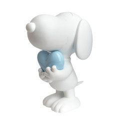 Snoopy Coeur mat & pastel -...