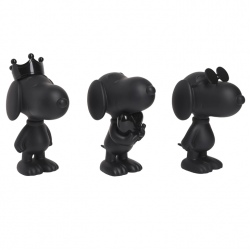 Snoopy XS black - Set of 3...