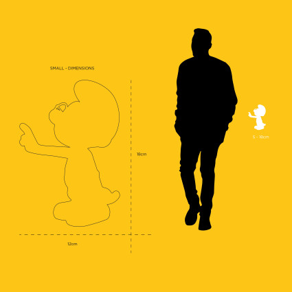 SCHTROUMPF À LUNETTES - SMALL