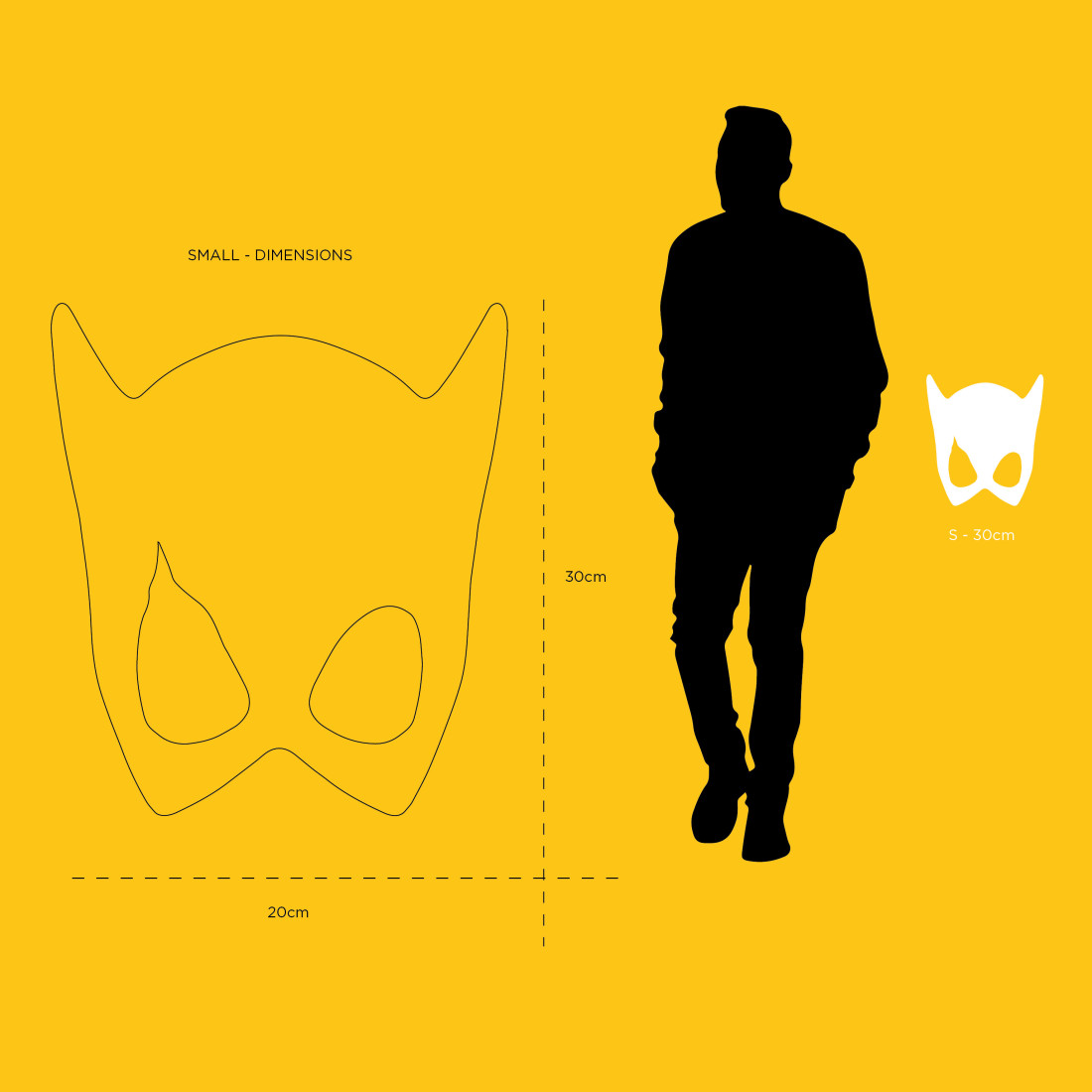 MASQUE MURAL CATWOMAN - SMALL