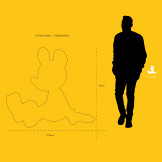 SITTING MICKEY DÉGRADÉ - EXTRA SMALL