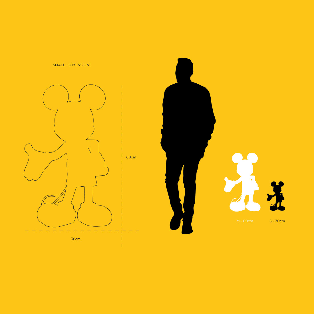 MICKEY WELCOME CHROMÉ - MEDIUM