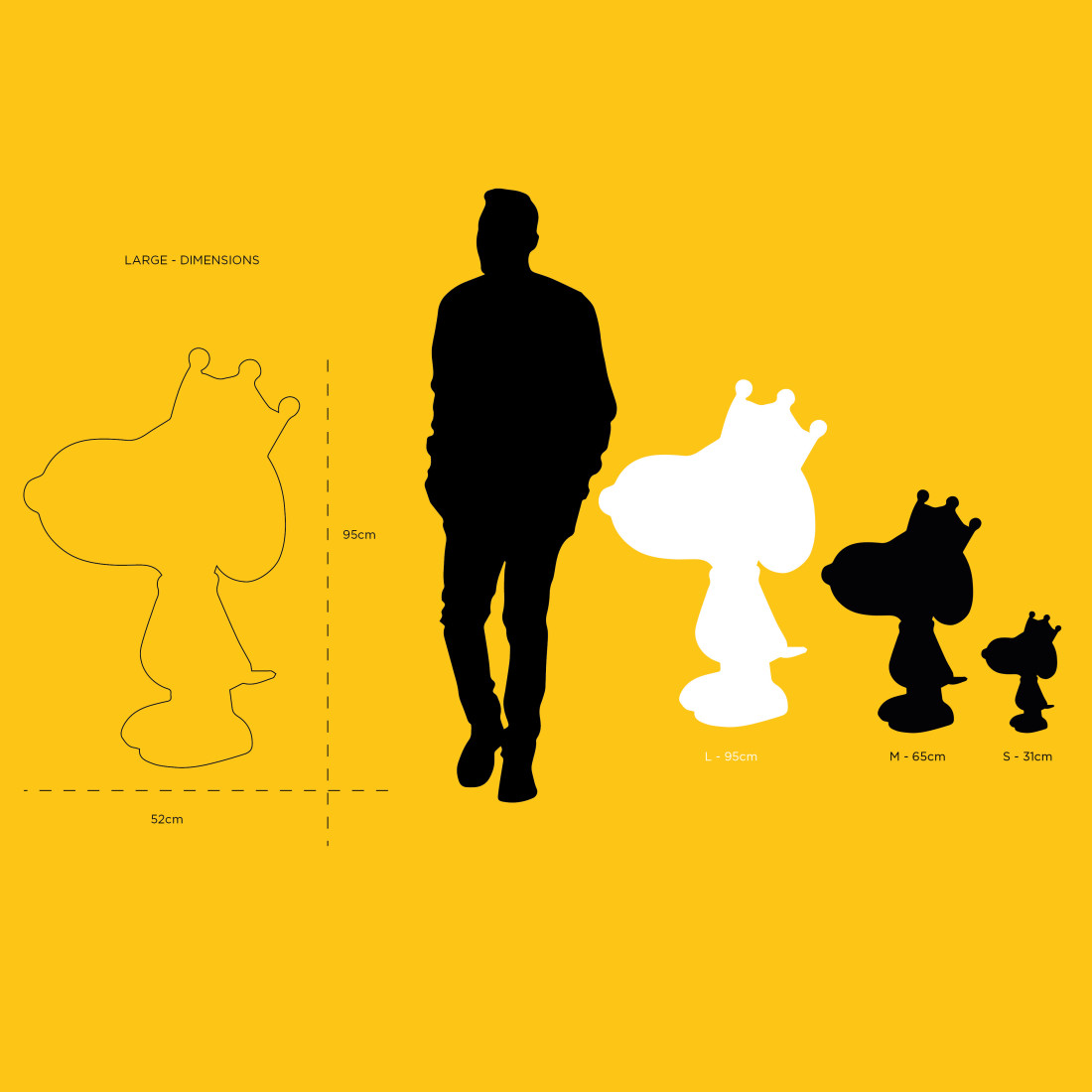 SNOOPY COURONNE BICOLORE - LARGE