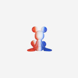 SITTING MICKEY DÉGRADÉ - EXTRA SMALL