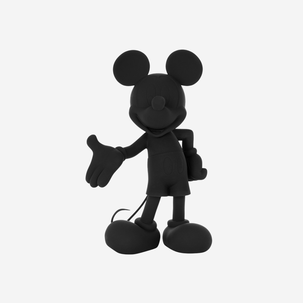 Figurine Mickey Flow Medium - Leblon Delienne - Noir Et Turquoise 43 Cm