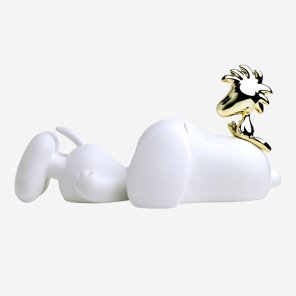 Snoopy & Woodstock Peanuts Figurine 68 cm White and Gold
