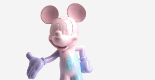 MICKEY WELCOME TIE & DYE - SMALL