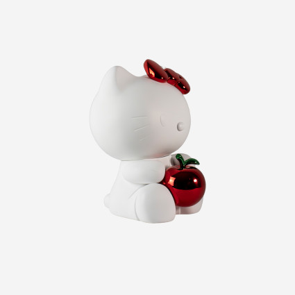 HELLO KITTY APPLE CHROMED - SMALL - WHITE & RED 2
