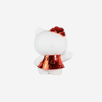 HELLO KITTY HEART - CHROMED RED - SMALL