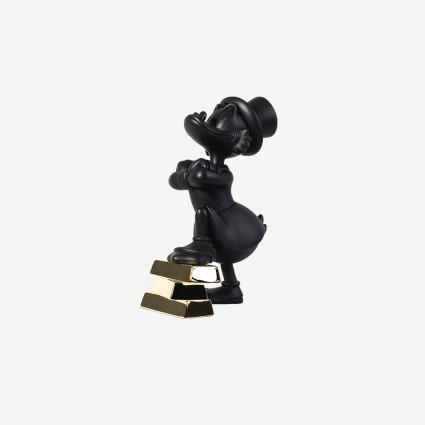 UNCLE SCROOGE INGOTS - MAT BLACK & CHROMED GOLD  - SMALL