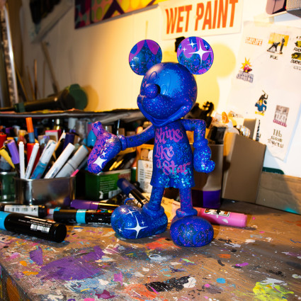 MICKEY WELCOME GRAFFITI - NASTY - MULTI - SMALL - BLEU 2