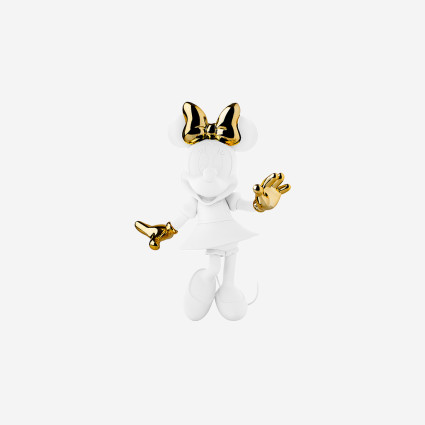 MINNIE WELCOME BICOLOR - SMALL - WHITE & GOLD