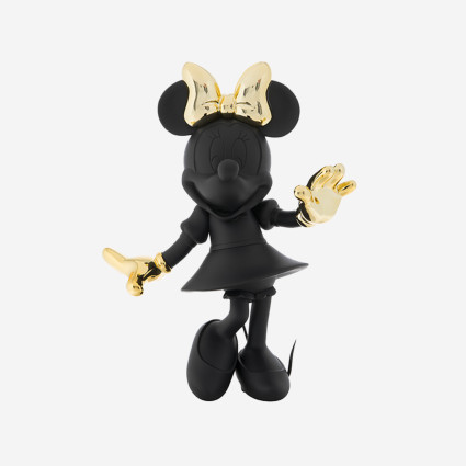 MINNIE WELCOME BICOLORE - MEDIUM - NOIR & OR