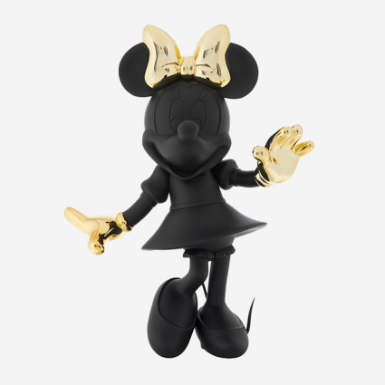 MINNIE WELCOME BICOLORE - LARGE - NOIR & OR