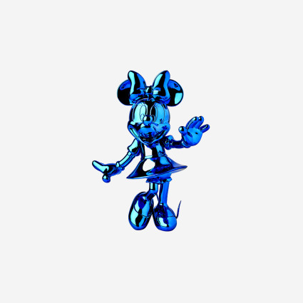MINNIE WELCOME CHROMÉ - SMALL - CHROME BLEU
