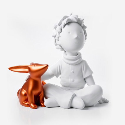 THE LITTLE PRINCE AND THE FOX - MATTE WHITE & METALLIC...