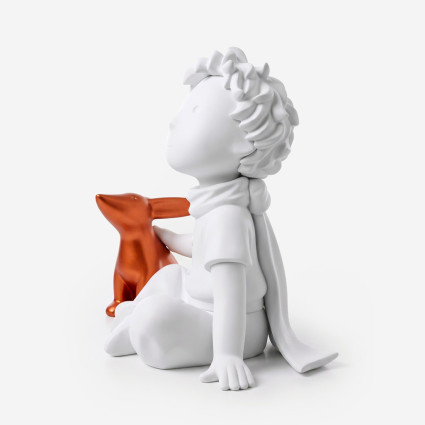 LE PETIT PRINCE ET LE RENARD - BLANC MAT & METALLISE ROUX... 2