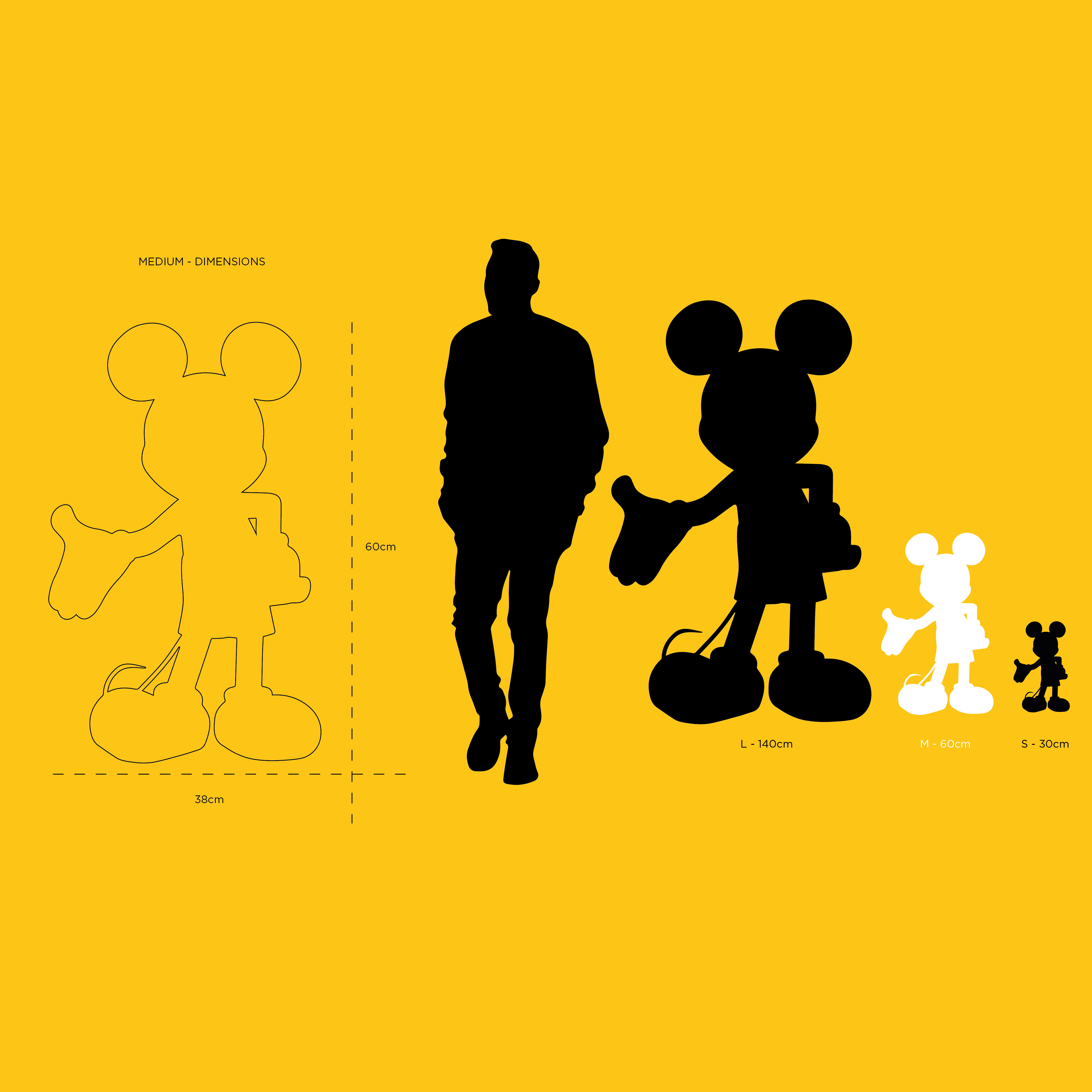 Mickey Welcome Disney Figurine par Kelly Hoppen 60 cm