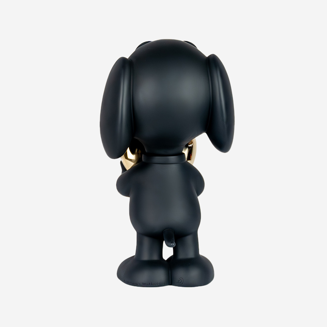 Snoopy Heart Peanuts Sculpture 95 cm Black & Gold