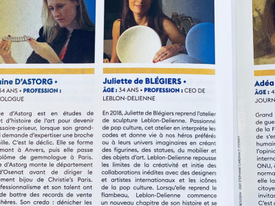 Juliette de Blegiers dans le Palmarès des 40 Femmes Forbes ! 