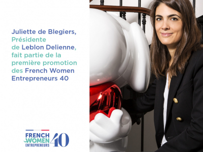 JULIETTE DE BLEGIERS, AWARD WINNER OF THE FRENCH WOMEN ENTREPRENEURS 40 